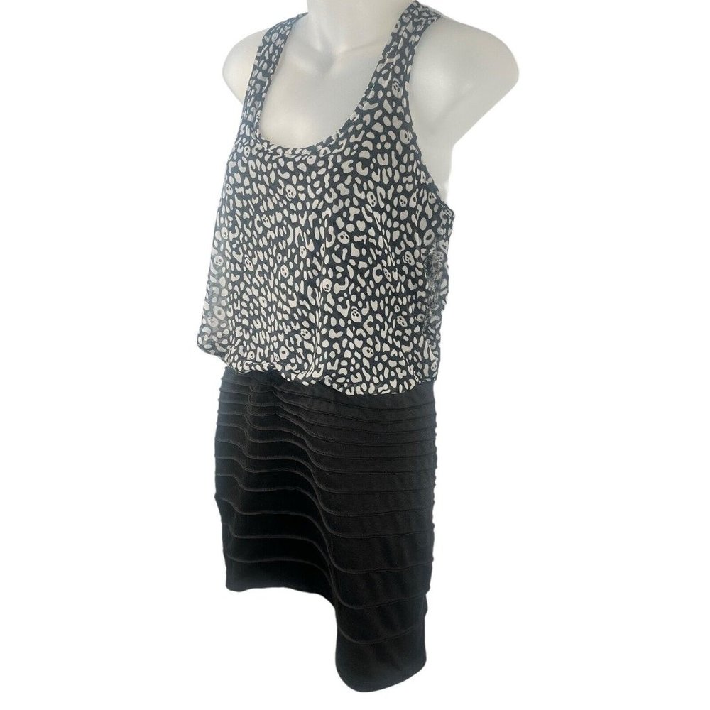 Vanity Vintage Rockabilly Skulls Sleeveless Dress Mini Skirt Zip Up Women's Sz S - Picture 8 of 16